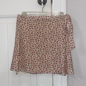 American Eagle Side Tie Flower Skirt